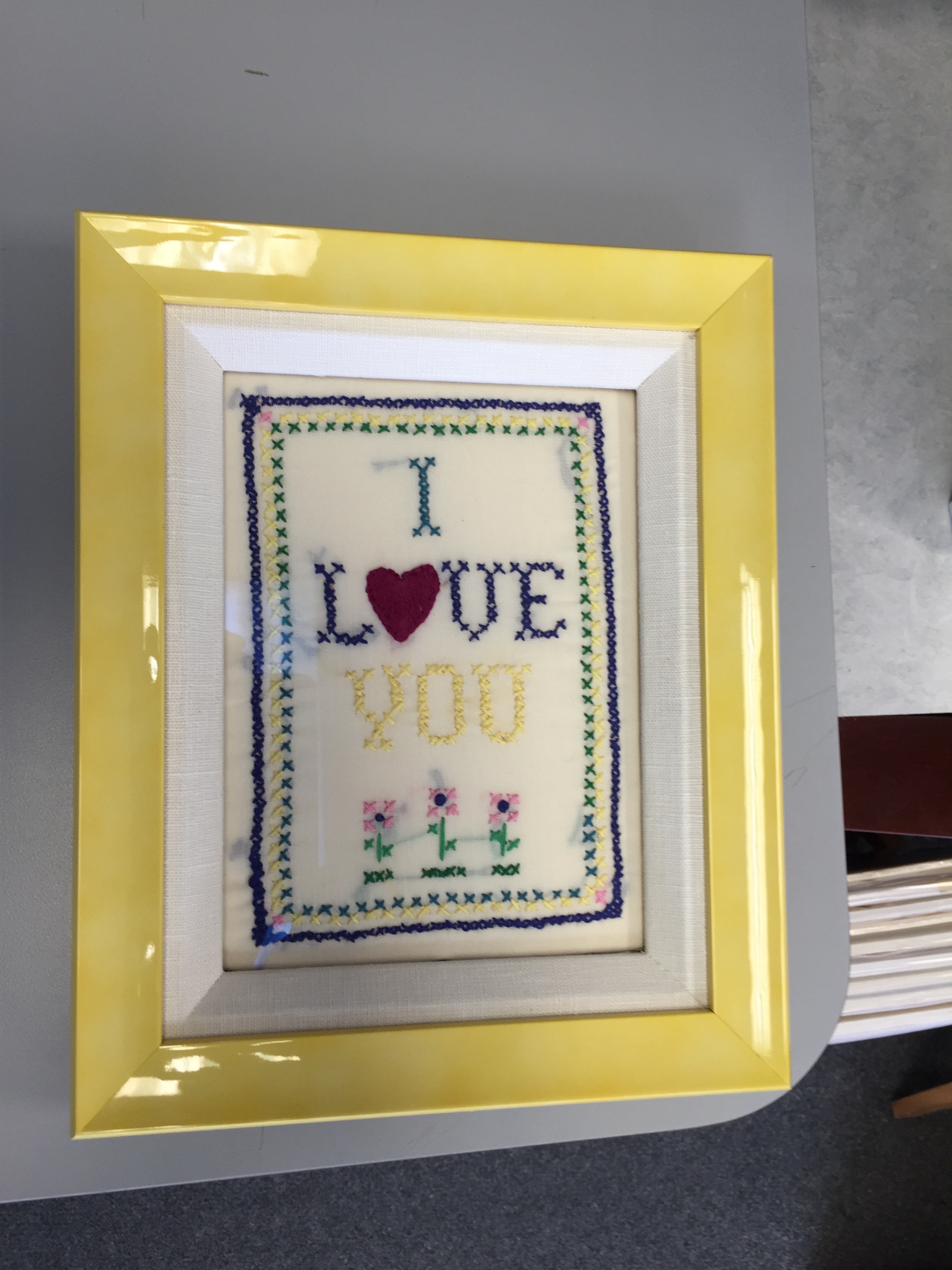 Bright custom picture framing